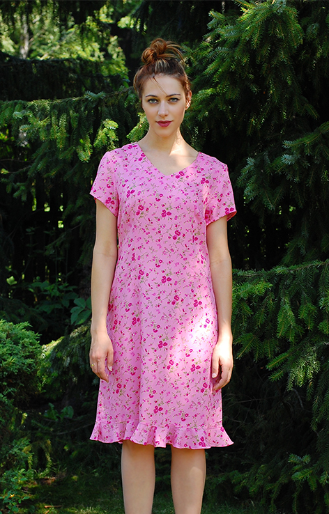 Kwiatowa sukienka lata 90.