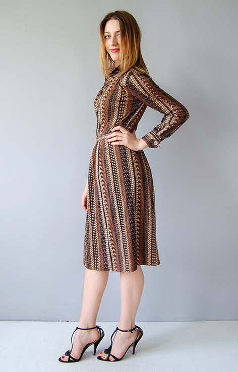 Komplet retro wzór drobne serduszka