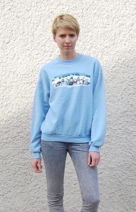 Świąteczna bluza w bałwanki