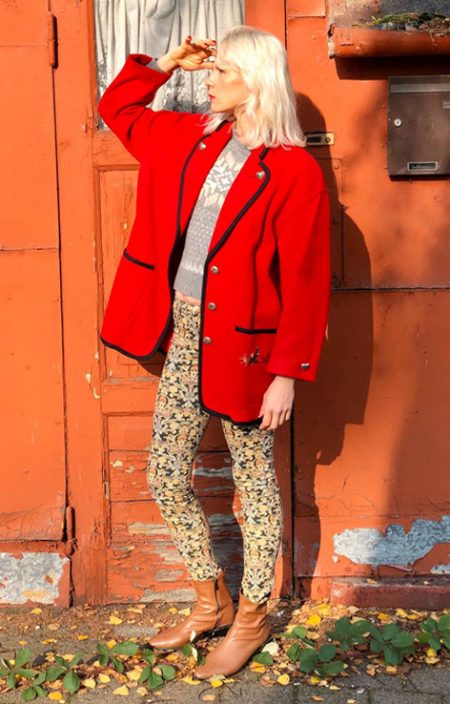 Wzorzyste spodnie Stradivarius paisley