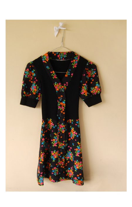 Retro sukienka dla dziewczynki lata 70.