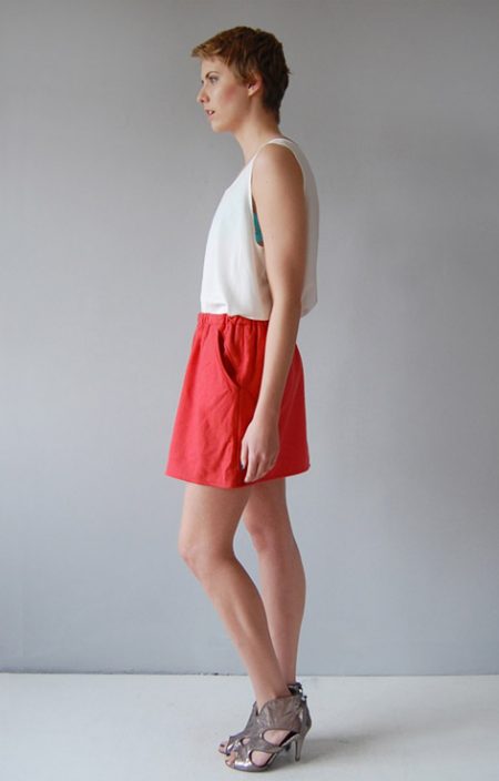 Zimowa spódniczka z kieszeniami