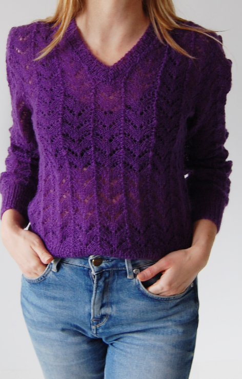 fioletowy-azurowy-sweterek-v-neck